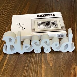 FINAL SALE PRICE Malden 4 x 6 Honeymoon Frame + Blessed Decor
